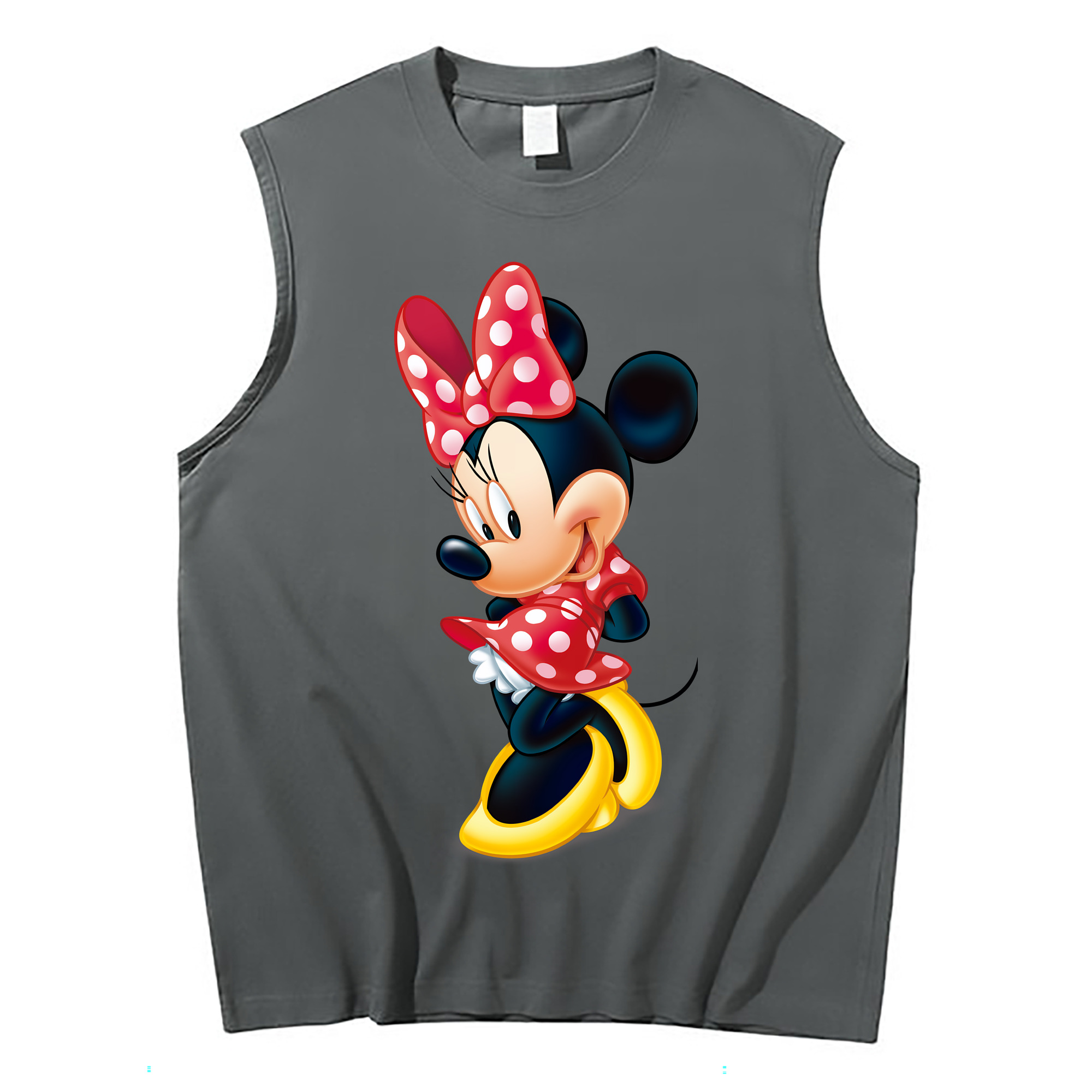 （画像用） ミッキーマウス Mickey Mouse コットン100％タンクトップ（フロントプリント）